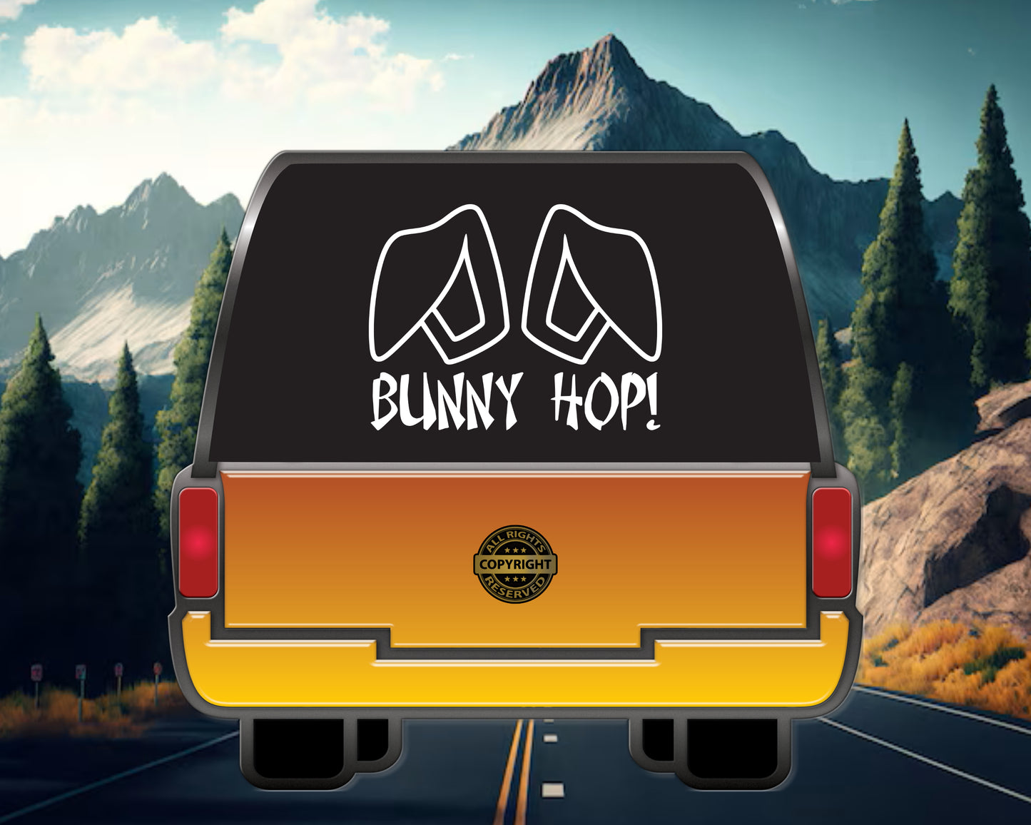Bunny Hop, Moto Vinyl Decal