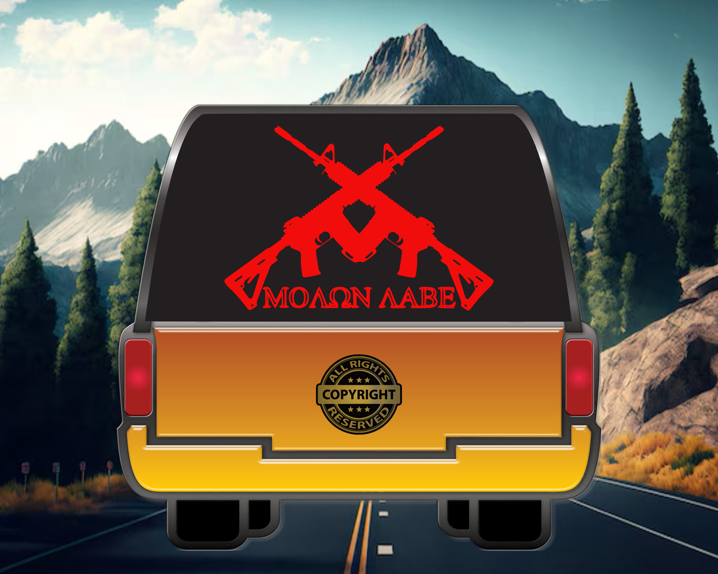 Molon Labe Vinyl Decal