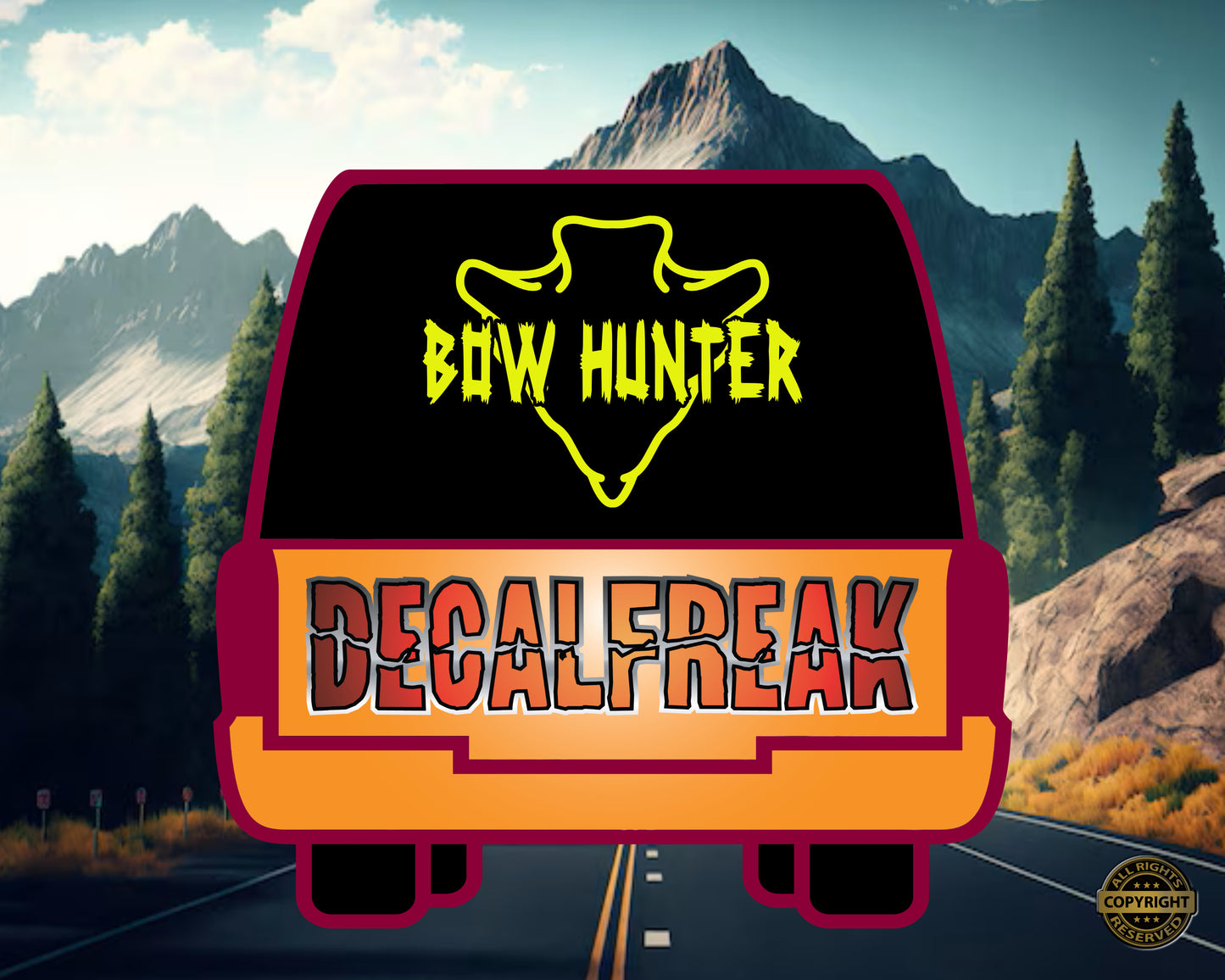 Bow Hunter. Vinyl Decal
