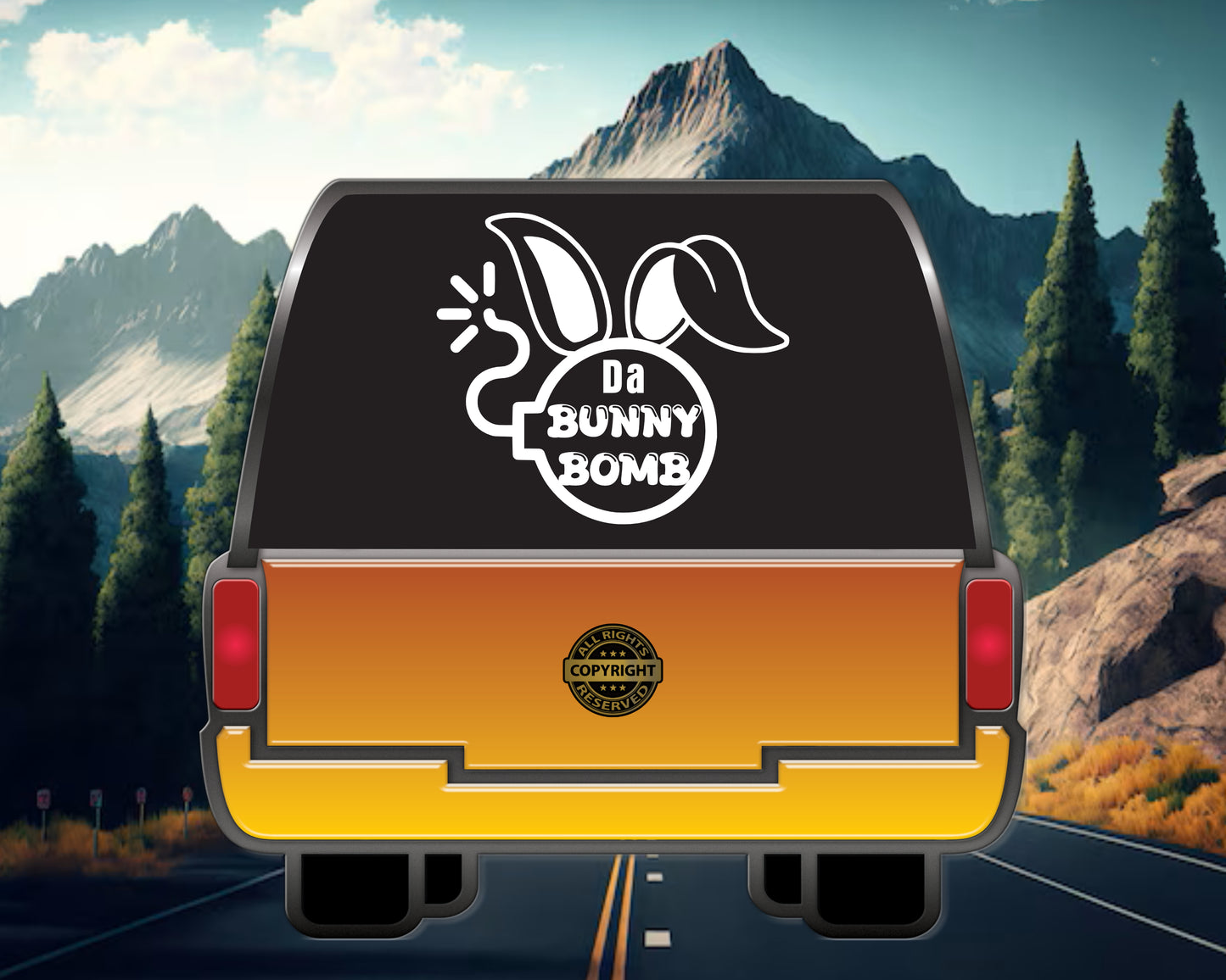 Da Bunny Bomb, Moto Vinyl Decal