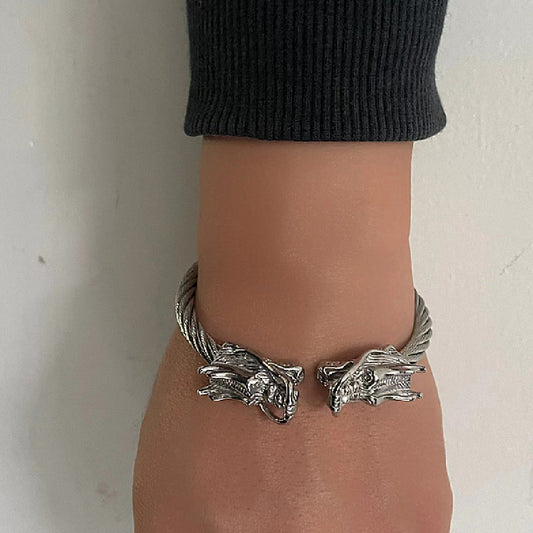 Dragon Head Cable Bracelet