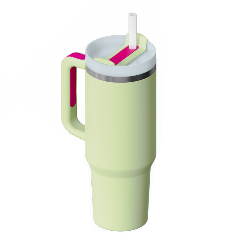 40 Oz Stainless Steel Tumbler with Lid & Straw