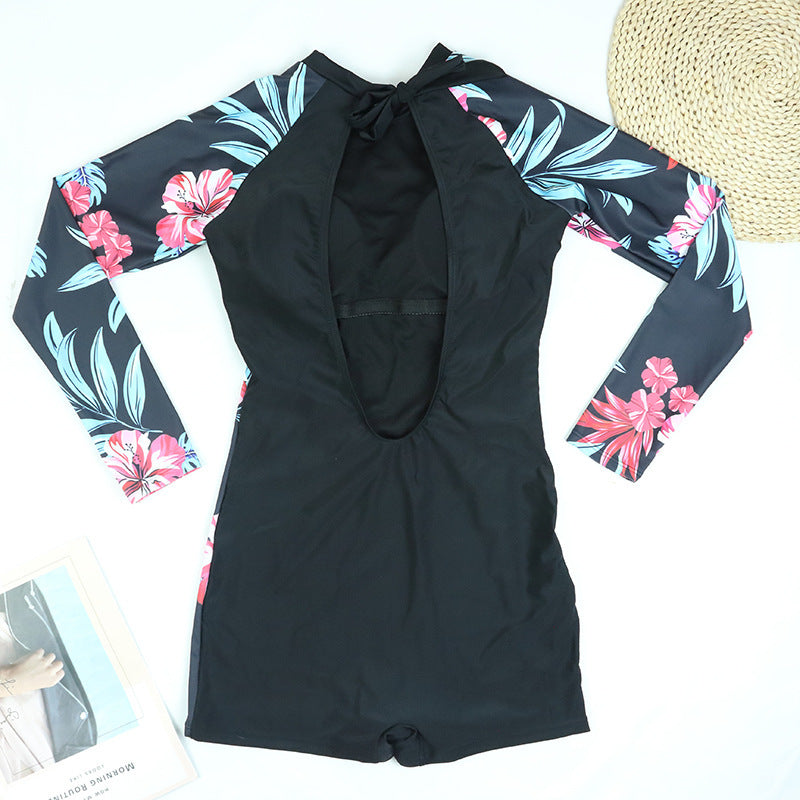Boxer Style Sunscreen Swimsuit