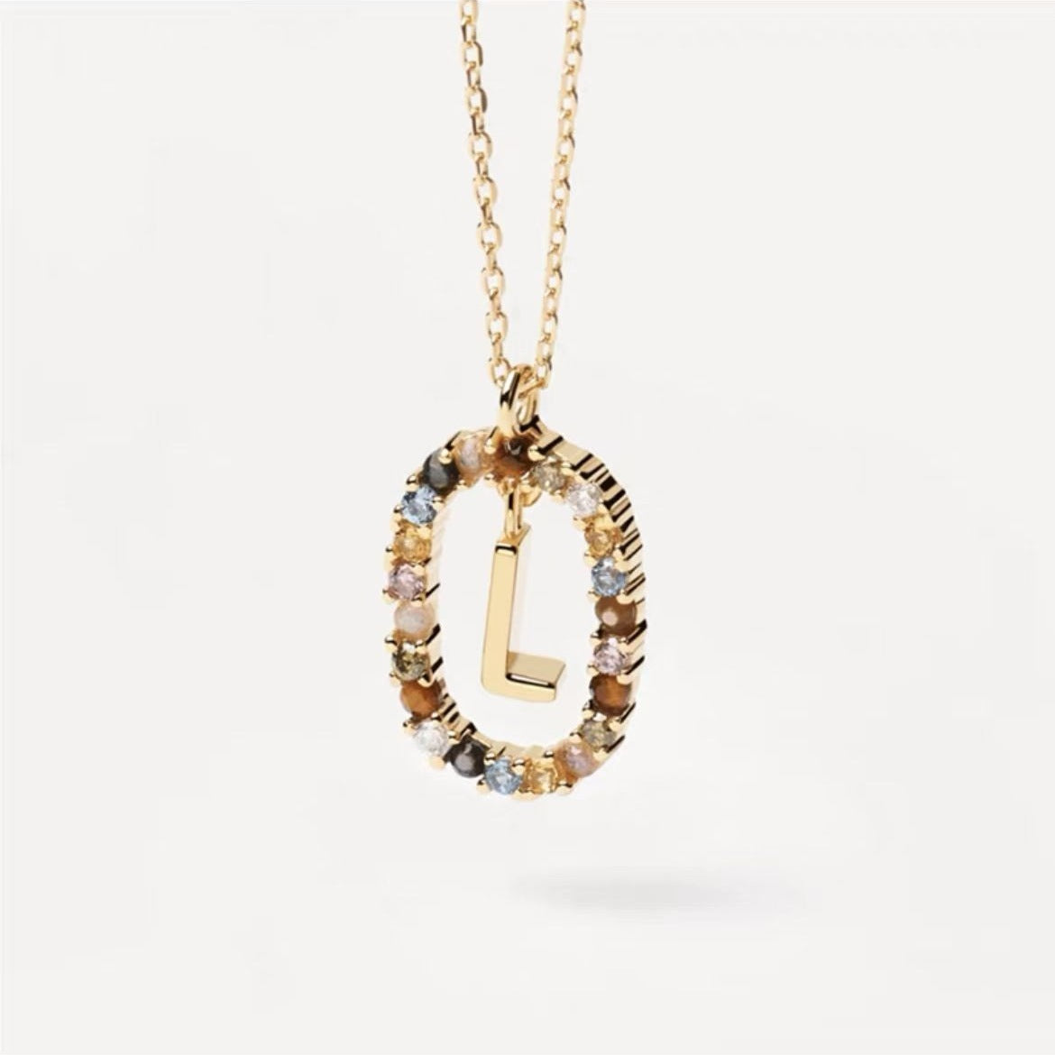Stylish Zircon Alphabet Clavicle Chain