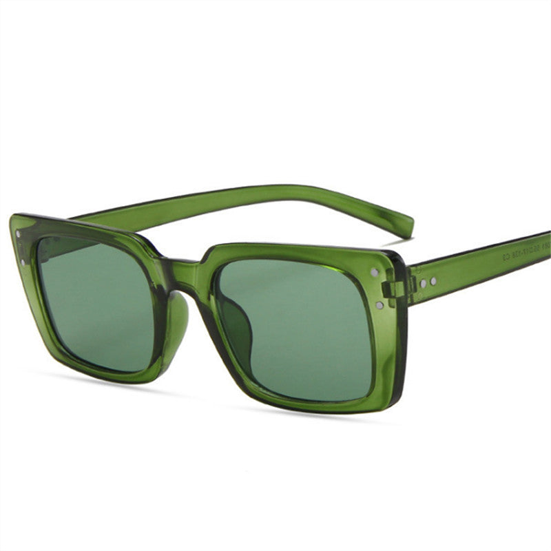 Trendy Squared Small Frame Sunglasses