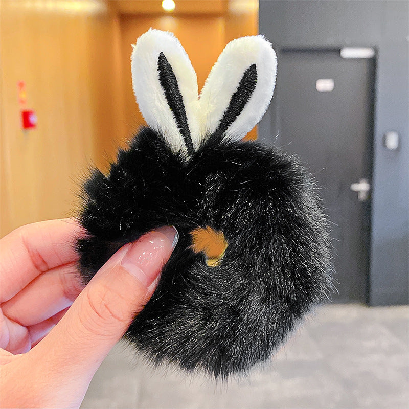 Plush Bunny Ear Hair Tie