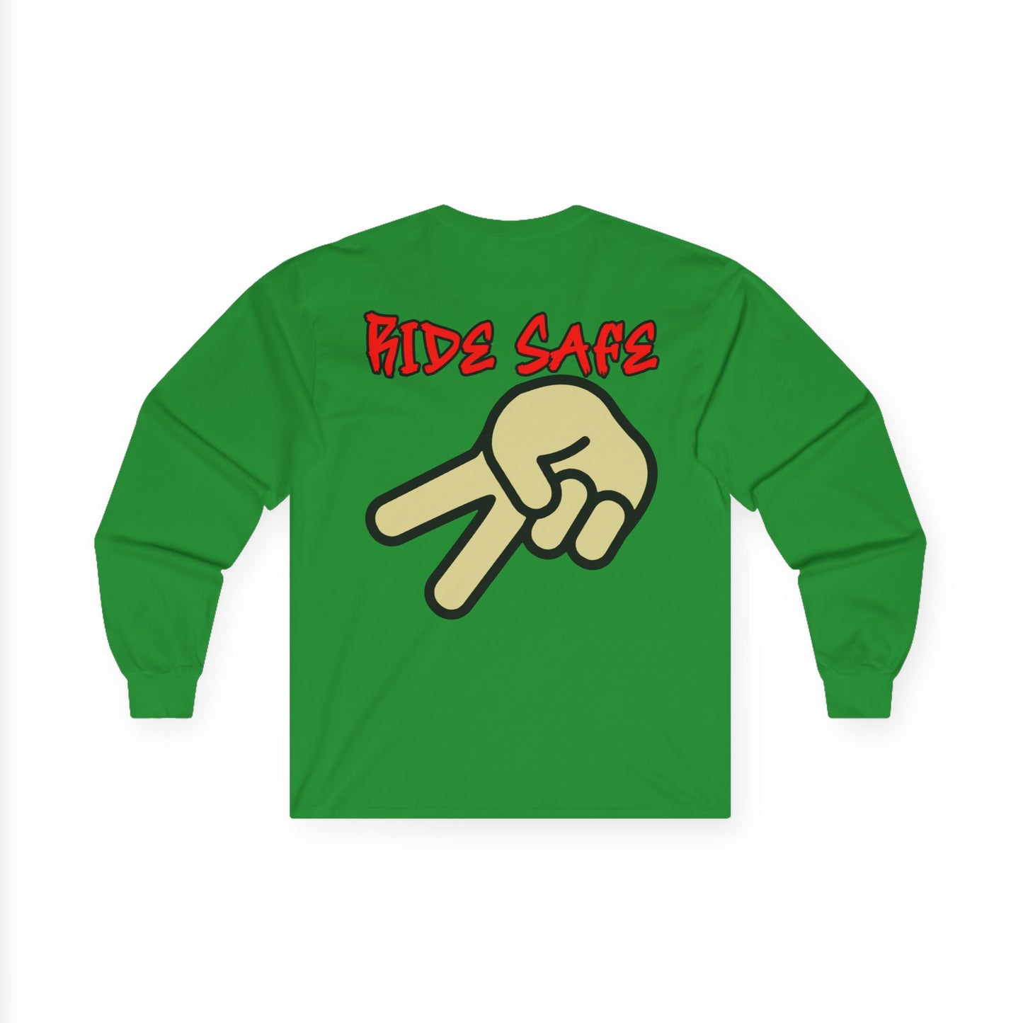 Ride Safe, Rad Moto Bunny, Unisex Long Sleeve Tee - Bold Graphic T-Shirt for Motorcycle Enthusiasts