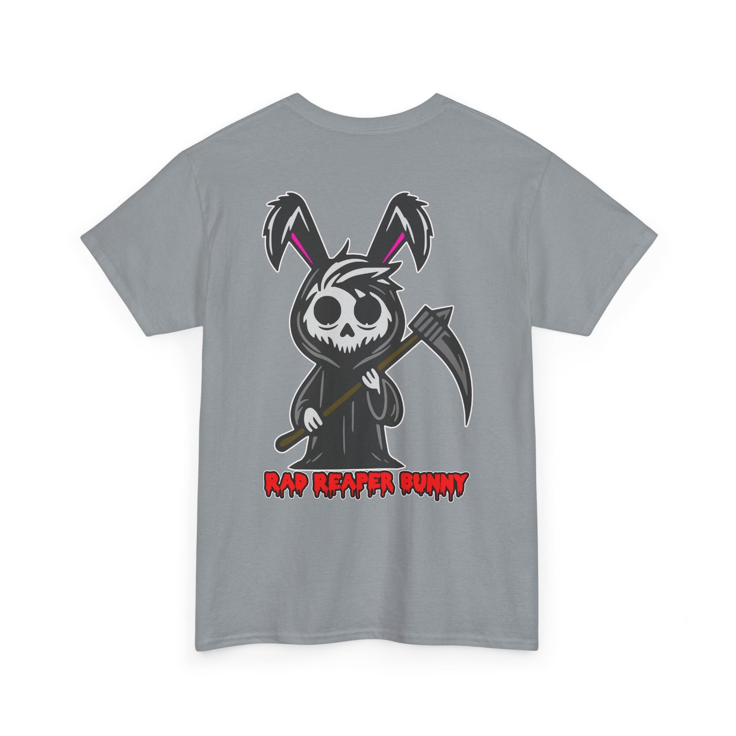 Rad Reaper Bunny, Rad Moto Bunny, Heavy Cotton T-Shirt