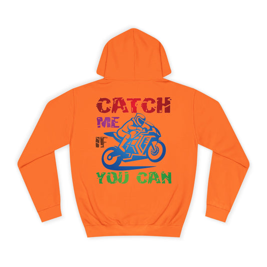 Catch me if you can, Rad Moto Life Unisex Hoodie - Biker Style Sweatshirt for Motorcycle Enthusiasts