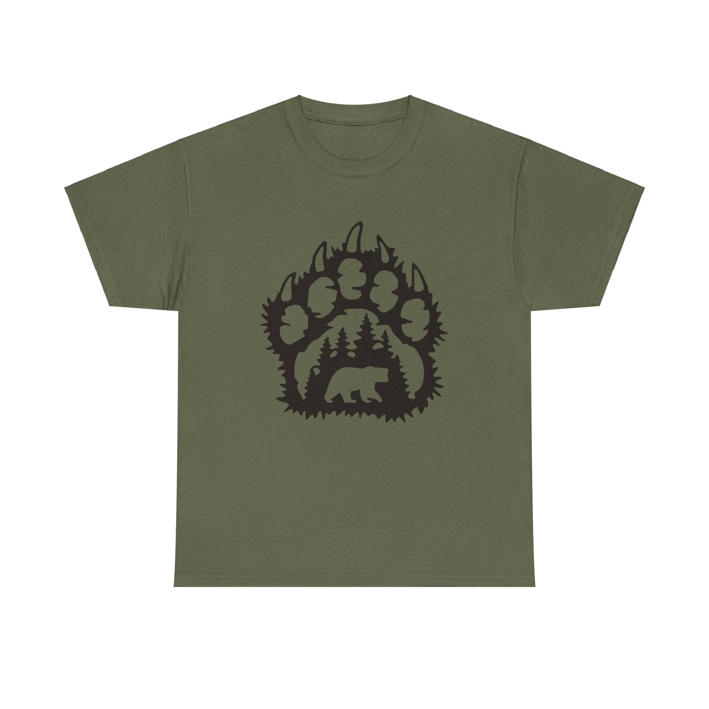 Bear Paw. Heavy Cotton T-Shirt
