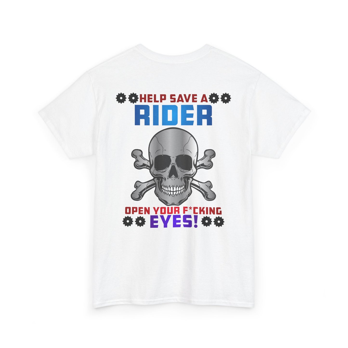 Help Save a Rider, Rad Moto Life, Heavy Cotton T-Shirt