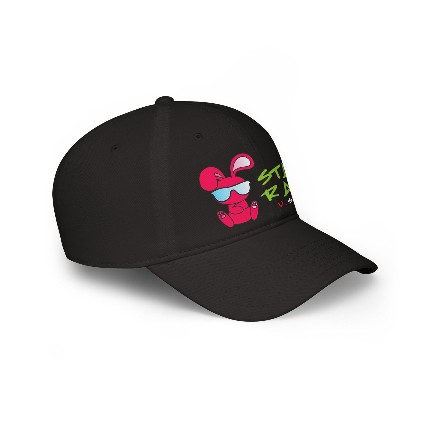 Cool Bunny Stay Rad Baseball Cap.