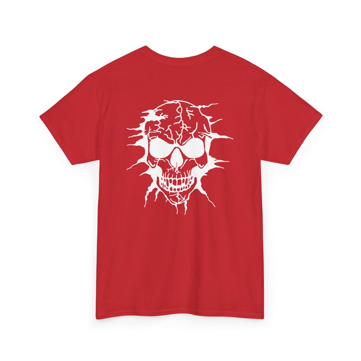 Breakout Skull, Rad Moto Bunny, Heavy Cotton T-Shirt