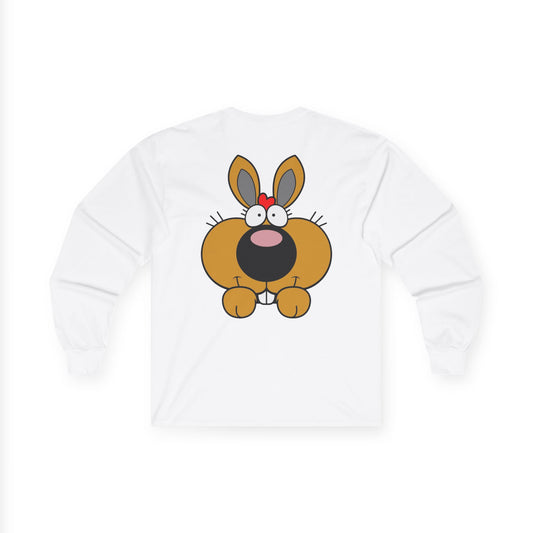 Love Bunny, Rad Moto Bunny, Unisex Long Sleeve Tee - Bold Graphic T-Shirt for Motorcycle Enthusiasts