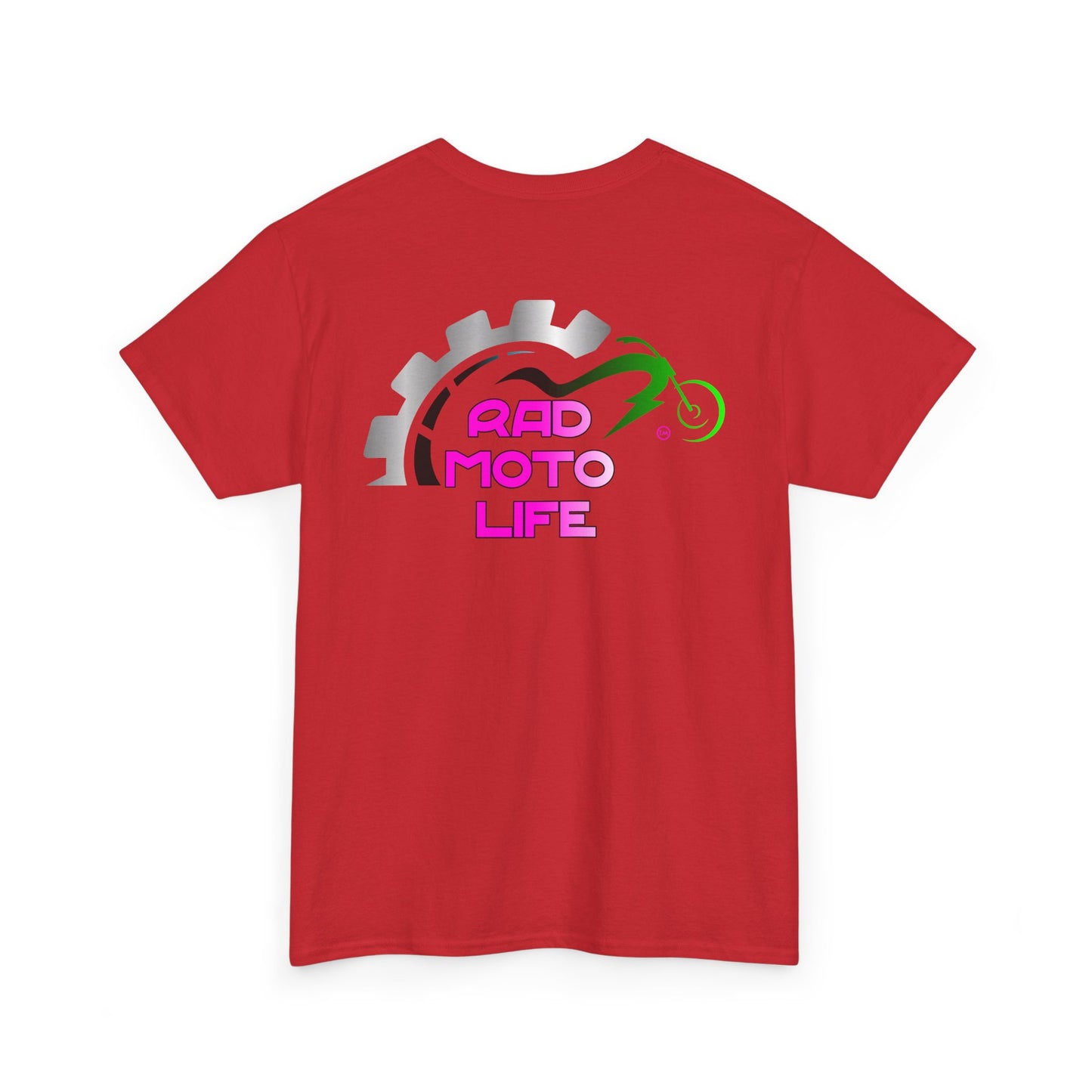 Geared, Rad Moto Life, Heavy Cotton T-Shirt