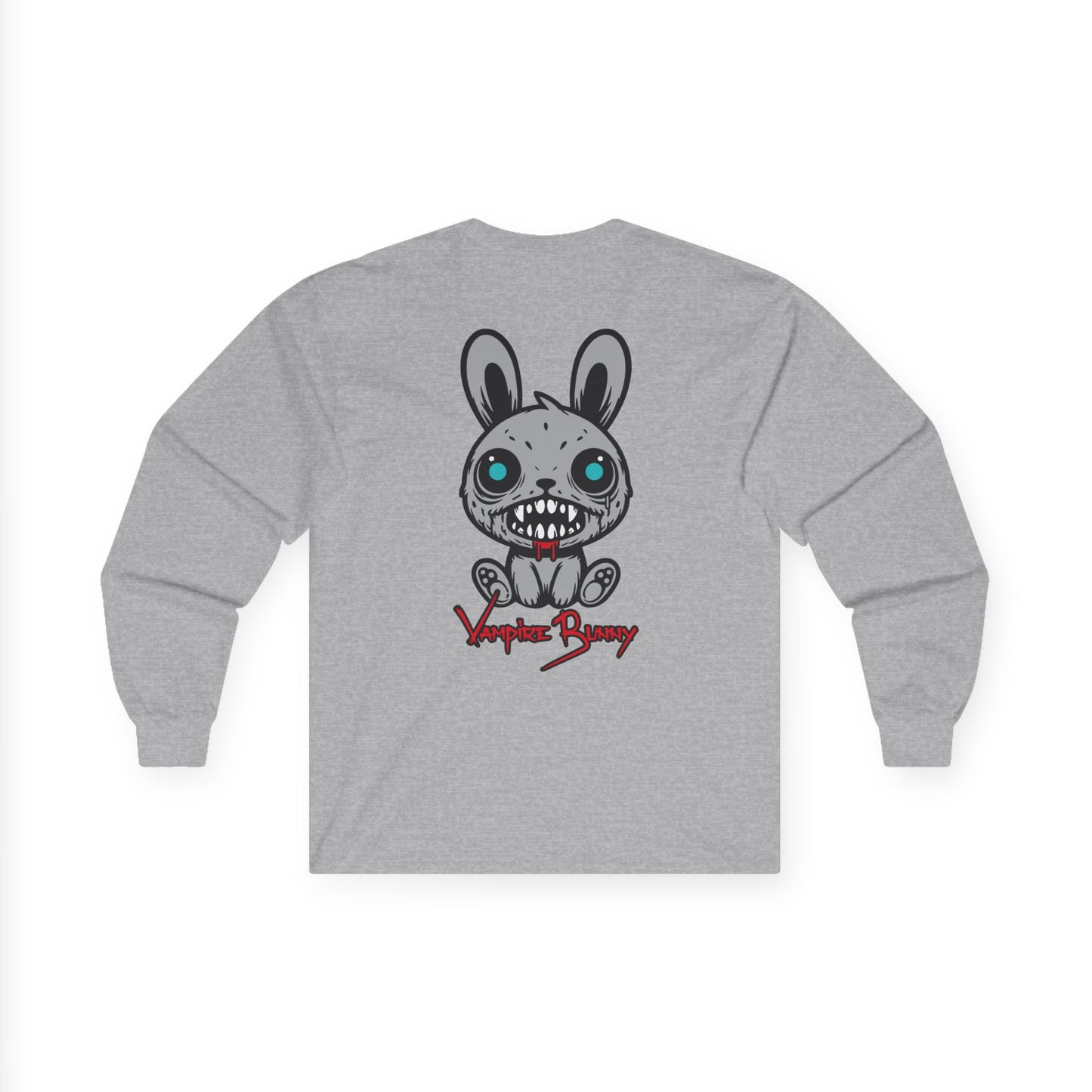 Vampire Bunny, Rad Moto Bunny, Unisex Long Sleeve Tee - Bold Graphic T-Shirt for Motorcycle Enthusiasts