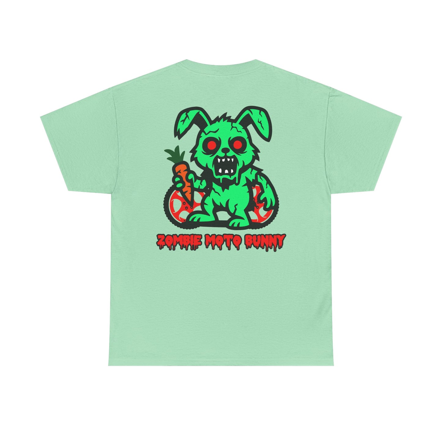 Zombie Moto Bunny, Rad Moto Bunny, Heavy Cotton T-Shirt