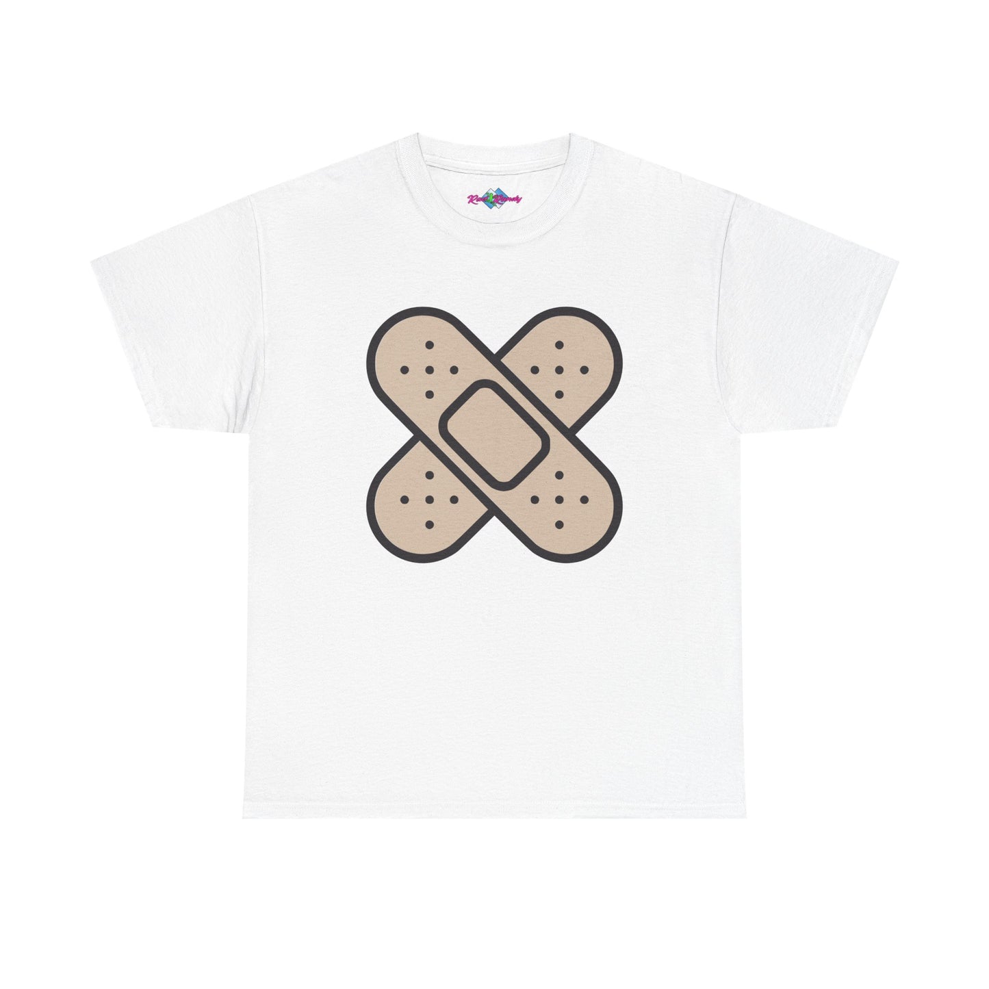 Band Aids. Heavy Cotton T-Shirt