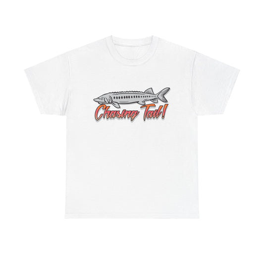 Chasing Tail Sturgeon. Heavy Cotton T-Shirt