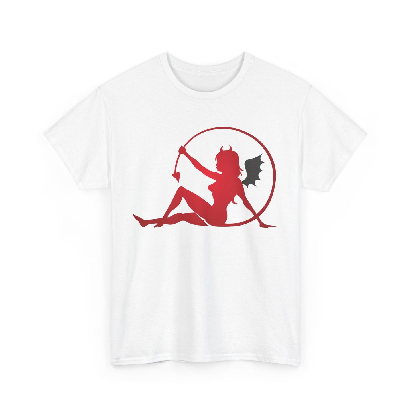 Bat winged Devil Girl. Heavy Cotton T-Shirt