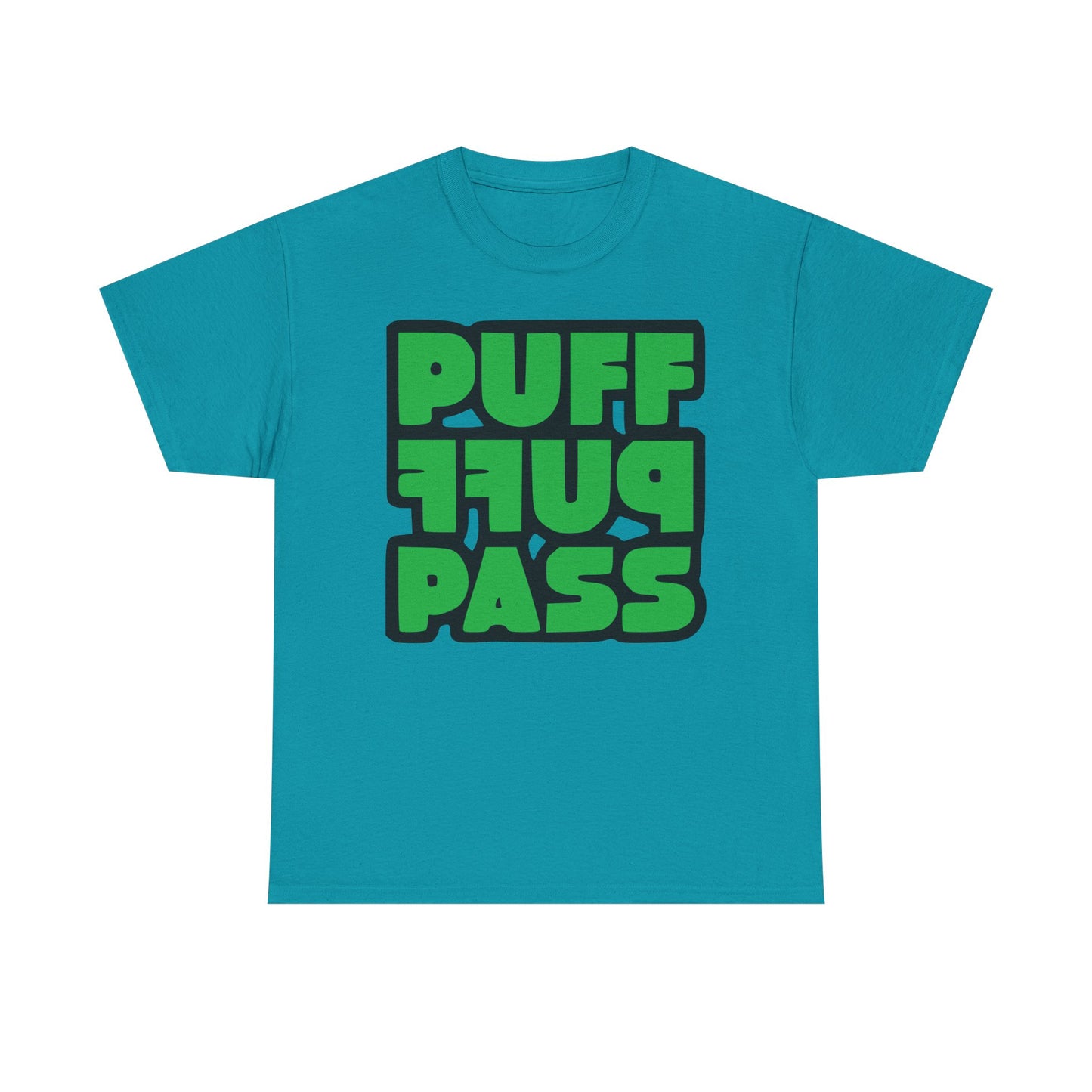 Puff Puff Pass Tee - Unisex Heavy Cotton T-Shirt