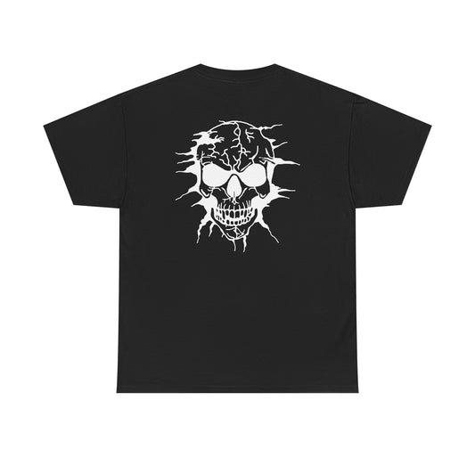 Breakout Skull, Rad Moto Bunny, Heavy Cotton T-Shirt
