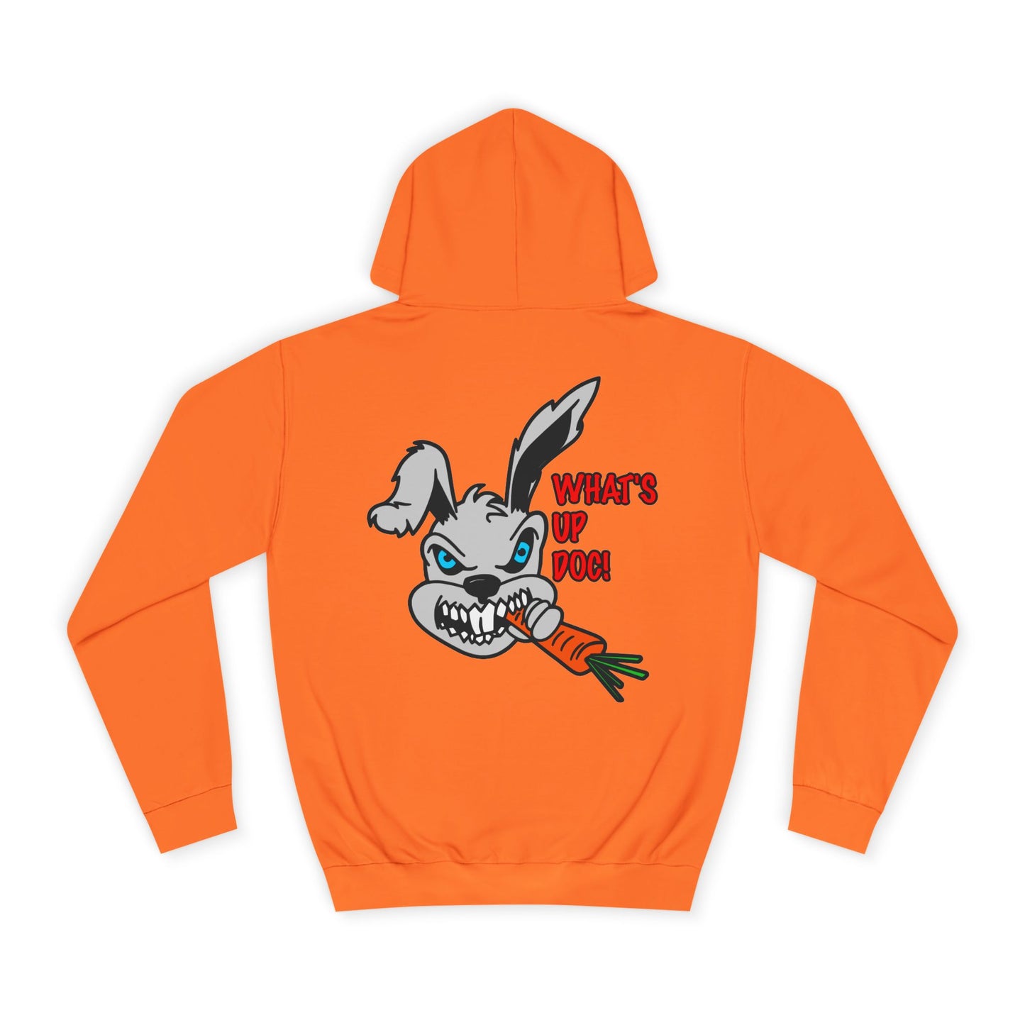 What's up Doc Bunny, Rad Moto Bunny, Unisex Hoodie - Biker Style Sweatshirt for Motorcycle Enthusiasts