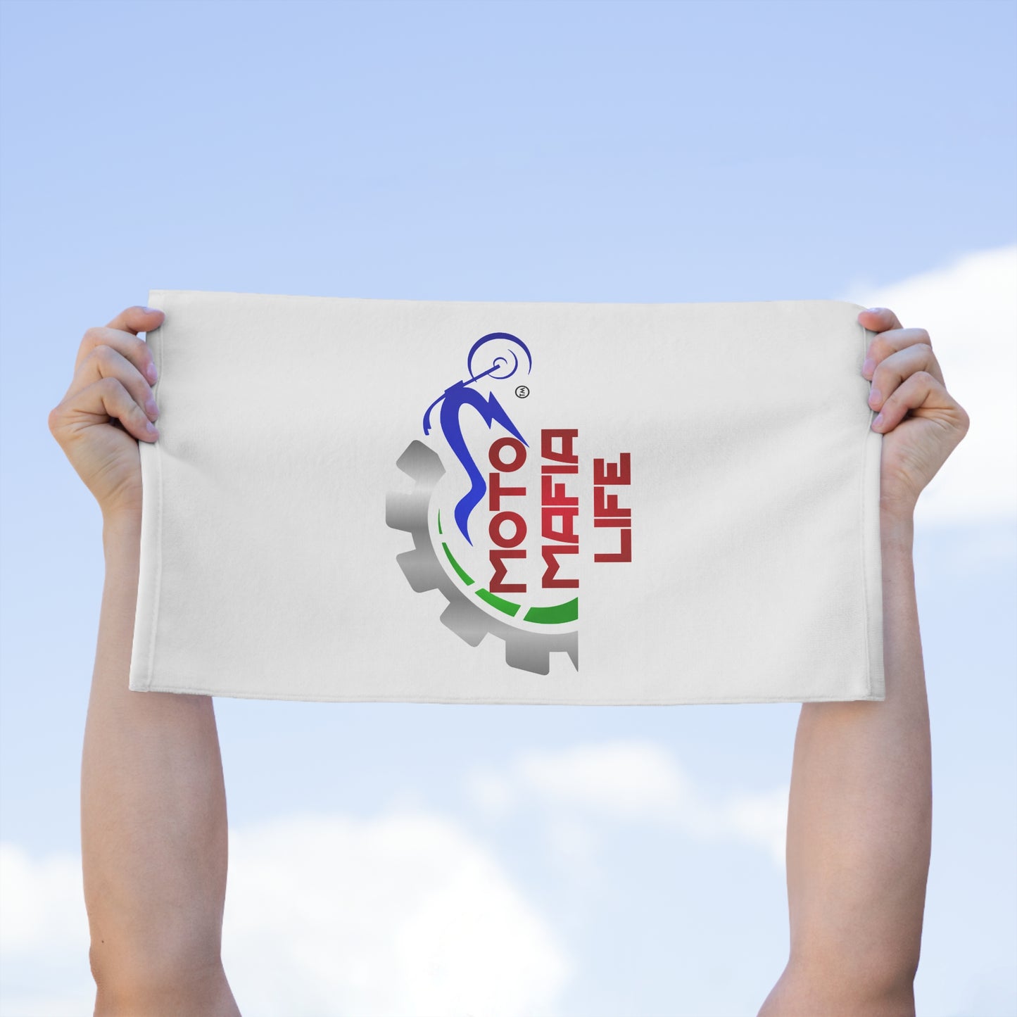 Geared, Moto Mafia Life, Biker Towel - Perfect for Motorsports Fans