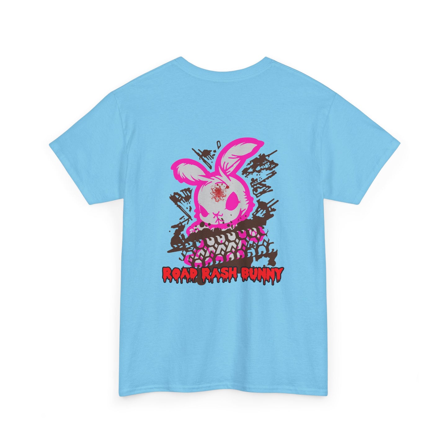 Road Rash Bunny, Rad Moto Bunny, Heavy Cotton T-Shirt