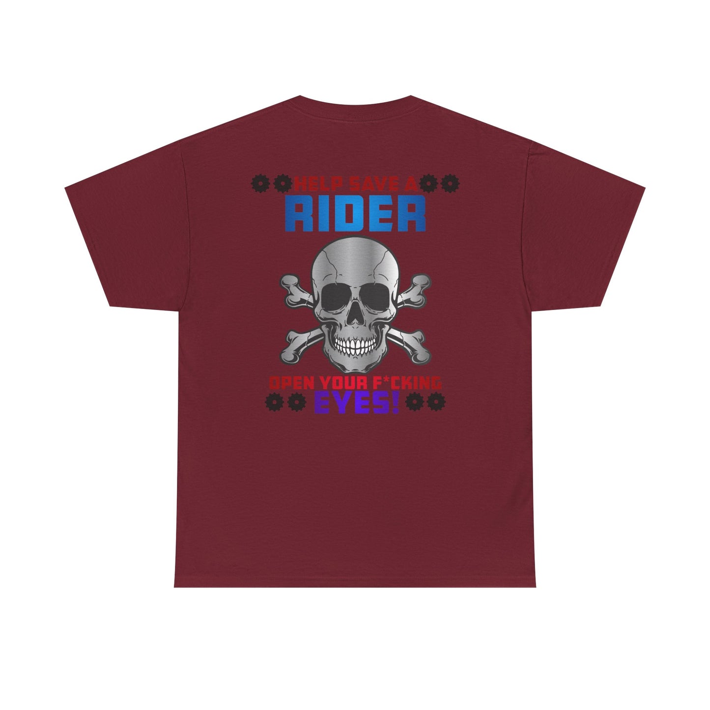 Help Save a Rider, Rad Moto Life, Heavy Cotton T-Shirt