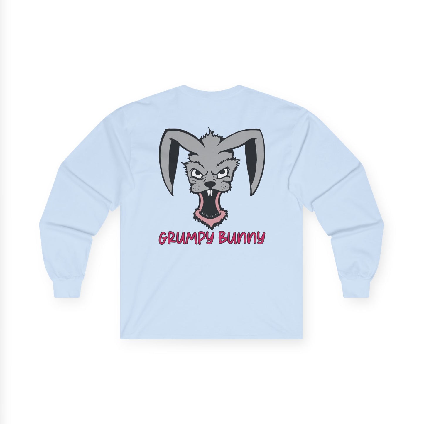 Grumpy Bunny, Rad Moto Bunny, Unisex Long Sleeve Tee - Bold Graphic T-Shirt for Motorcycle Enthusiasts