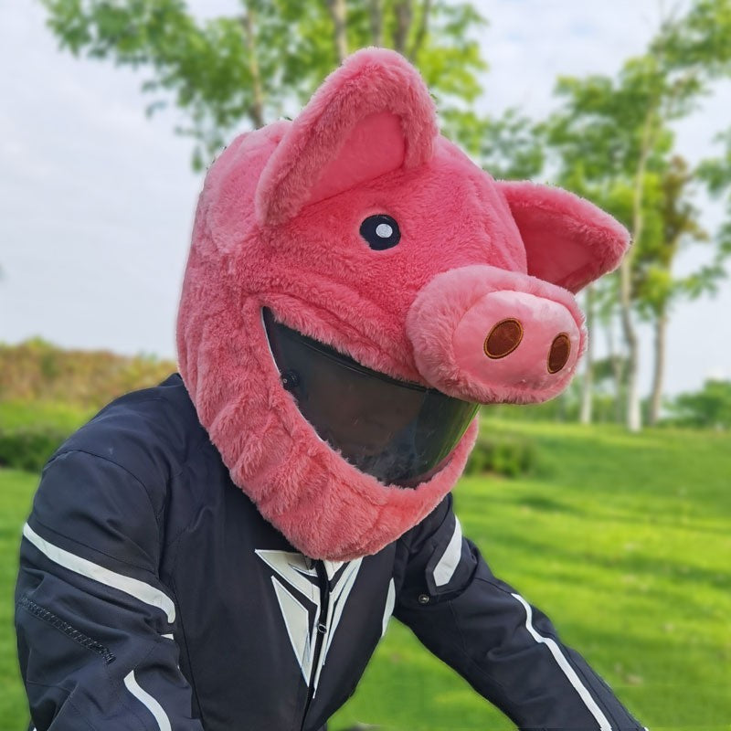 Pig Helmet Plush Cartoon Cover