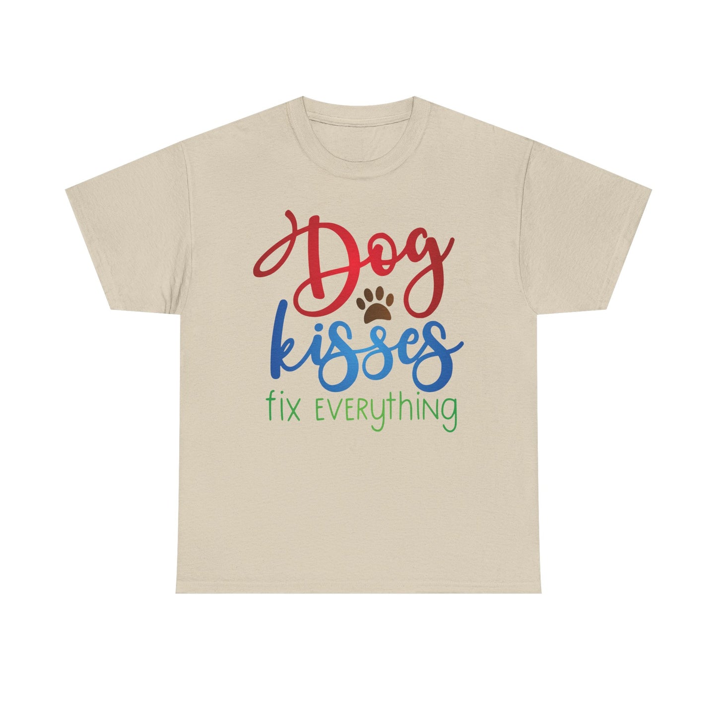 Dog Kisses. Heavy Cotton T-Shirt
