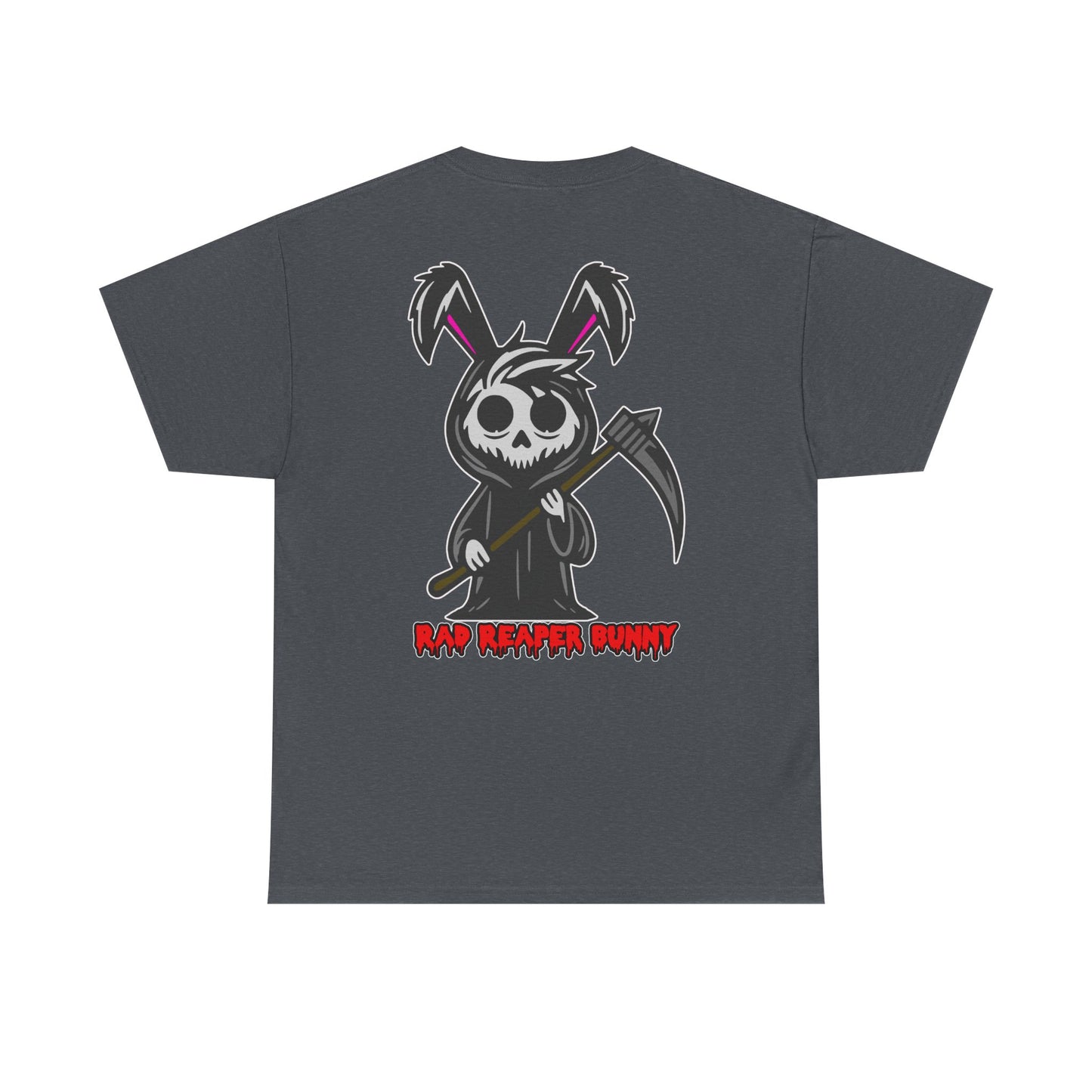 Rad Reaper Bunny, Rad Moto Bunny, Heavy Cotton T-Shirt