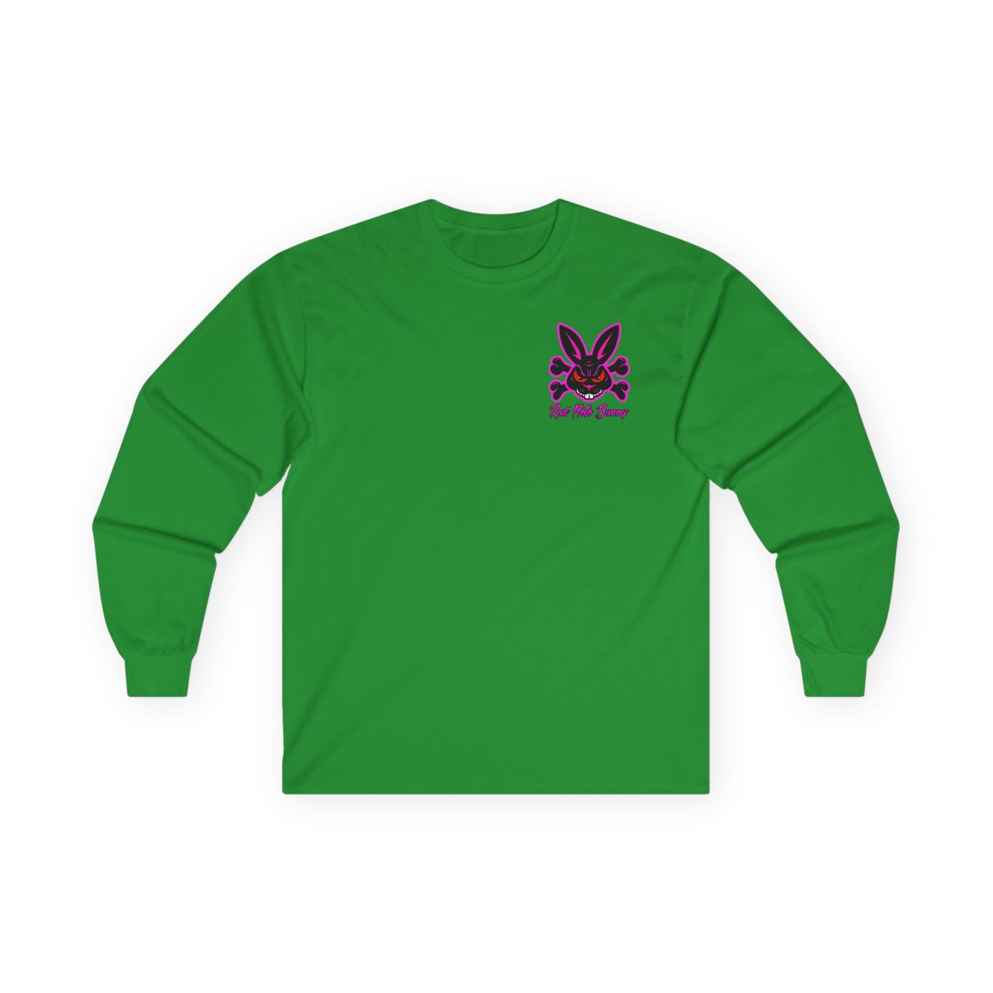 Zombie Bunny, Rad Moto Bunny, Unisex Long Sleeve Tee - Bold Graphic T-Shirt for Motorcycle Enthusiasts