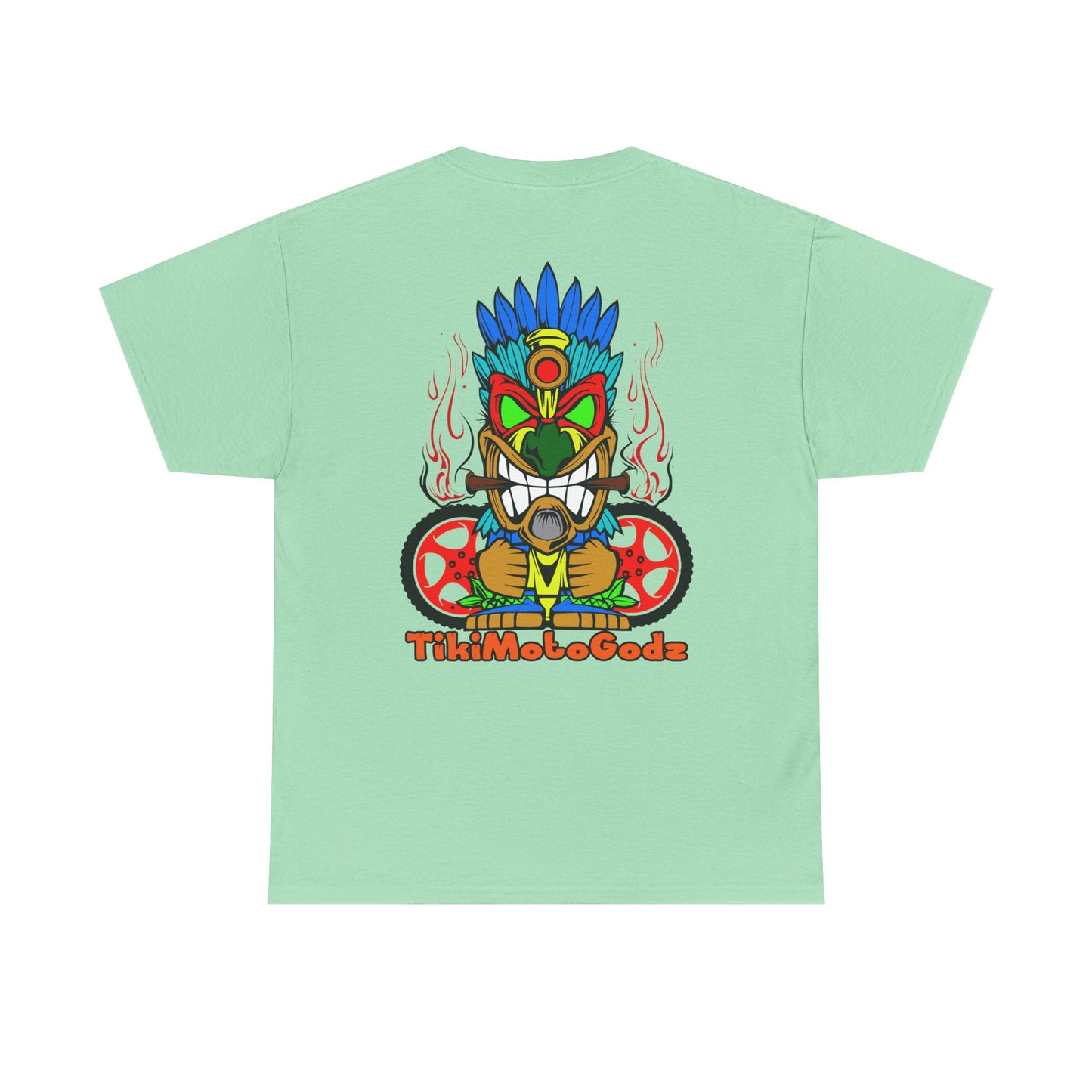 Tiki Moto Godz. Heavy Cotton T-Shirt