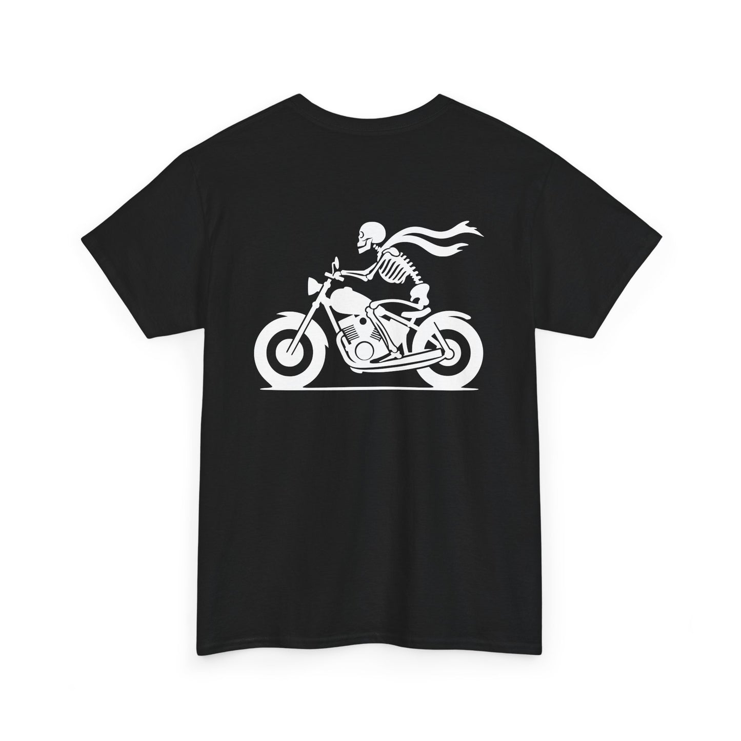 Skeleton Rider, Rad Moto Bunny, Heavy Cotton T-Shirt