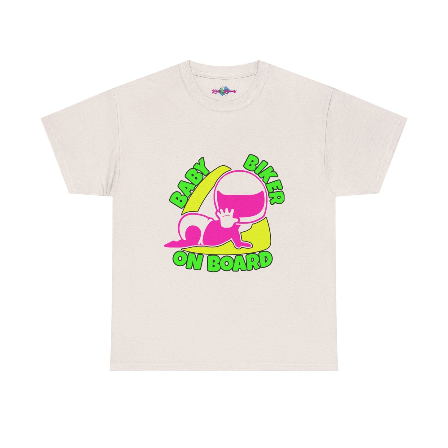 Baby Biker on Board. Girl. Heavy Cotton T-Shirt