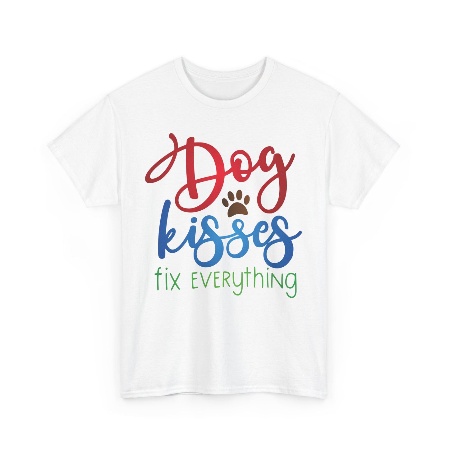 Dog Kisses. Heavy Cotton T-Shirt