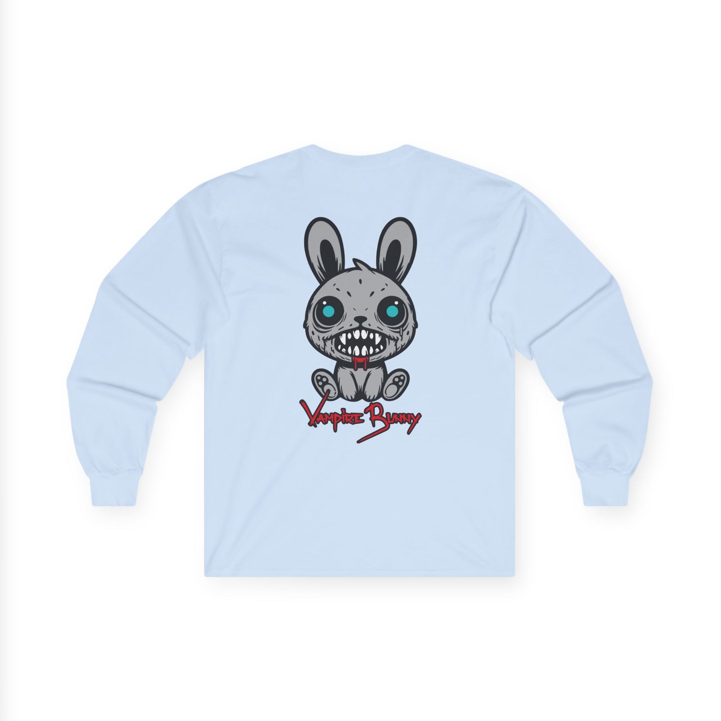 Vampire Bunny, Rad Moto Bunny, Unisex Long Sleeve Tee - Bold Graphic T-Shirt for Motorcycle Enthusiasts