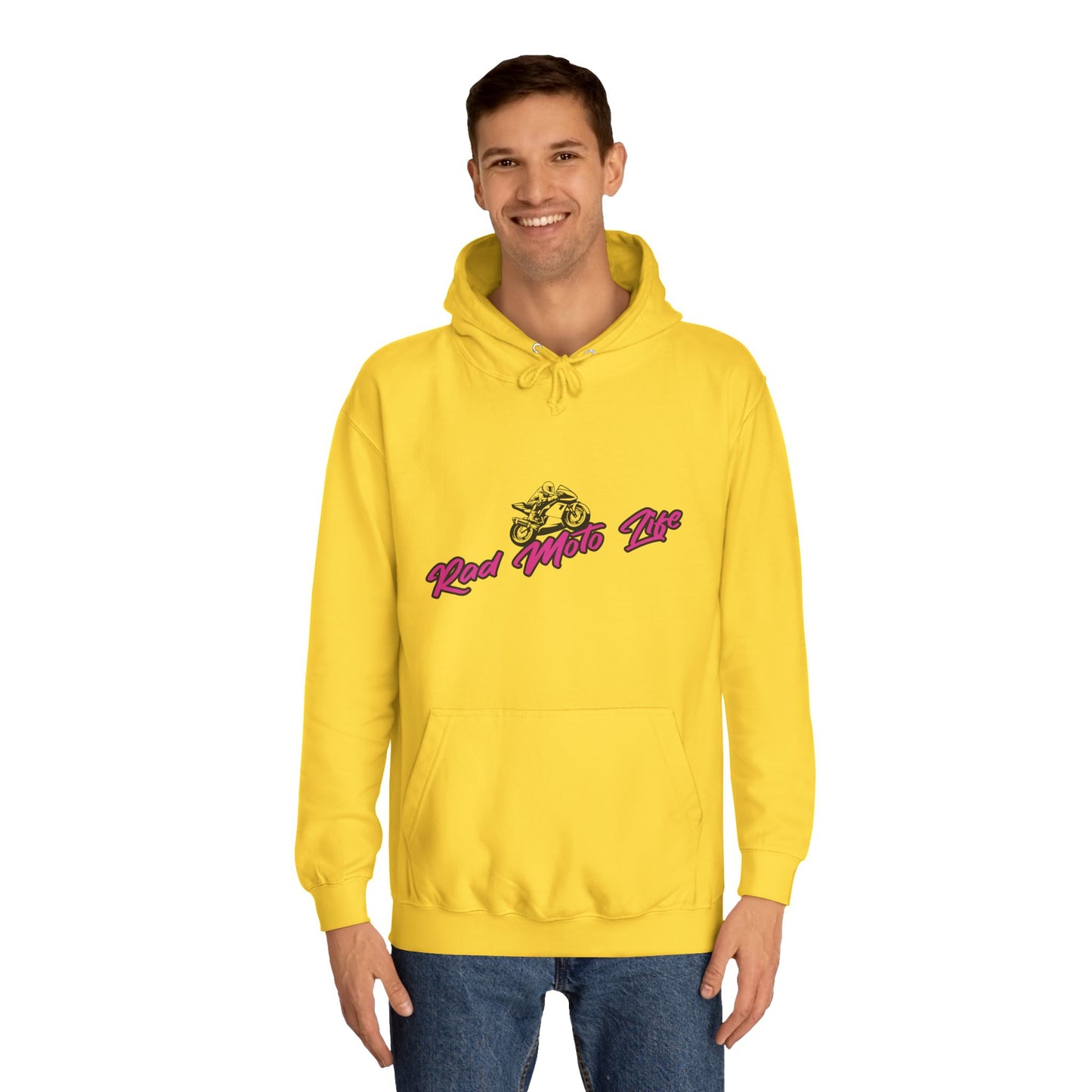 Catch me if you can, Rad Moto Life Unisex Hoodie - Biker Style Sweatshirt for Motorcycle Enthusiasts