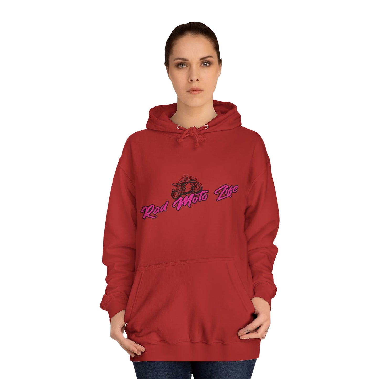 Life Behind Bars, Rad Moto Life Unisex Hoodie - Biker Style Sweatshirt for Motorcycle Enthusiasts