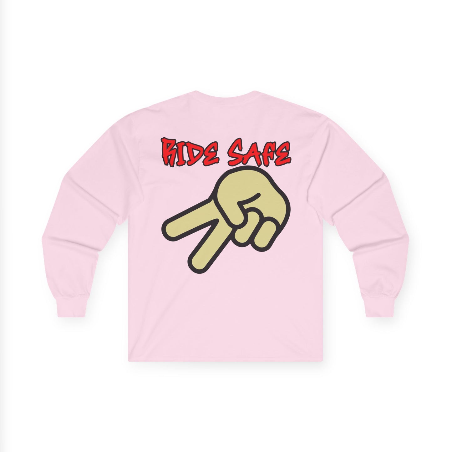 Ride Safe, Rad Moto Bunny, Unisex Long Sleeve Tee - Bold Graphic T-Shirt for Motorcycle Enthusiasts
