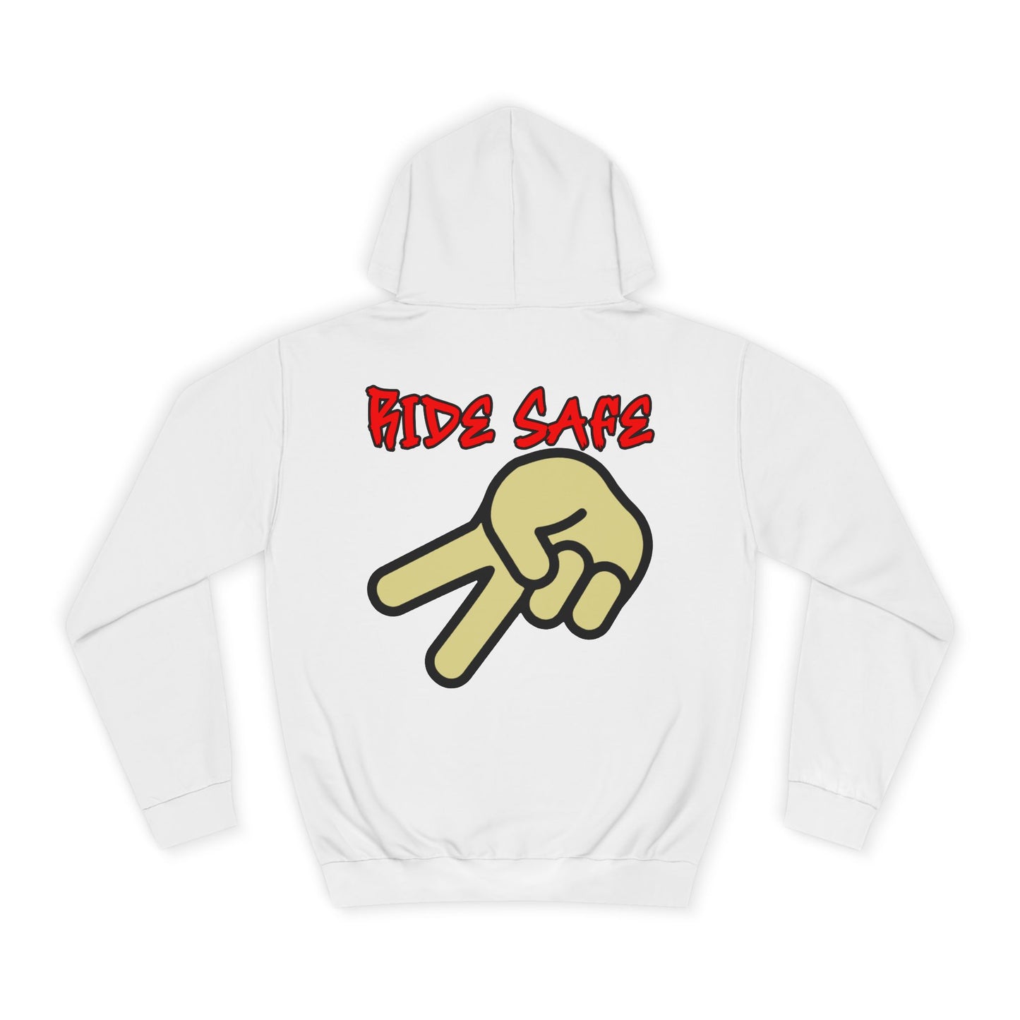 Ride Safe, Rad Moto Bunny, Unisex Hoodie - Biker Style Sweatshirt for Motorcycle Enthusiasts