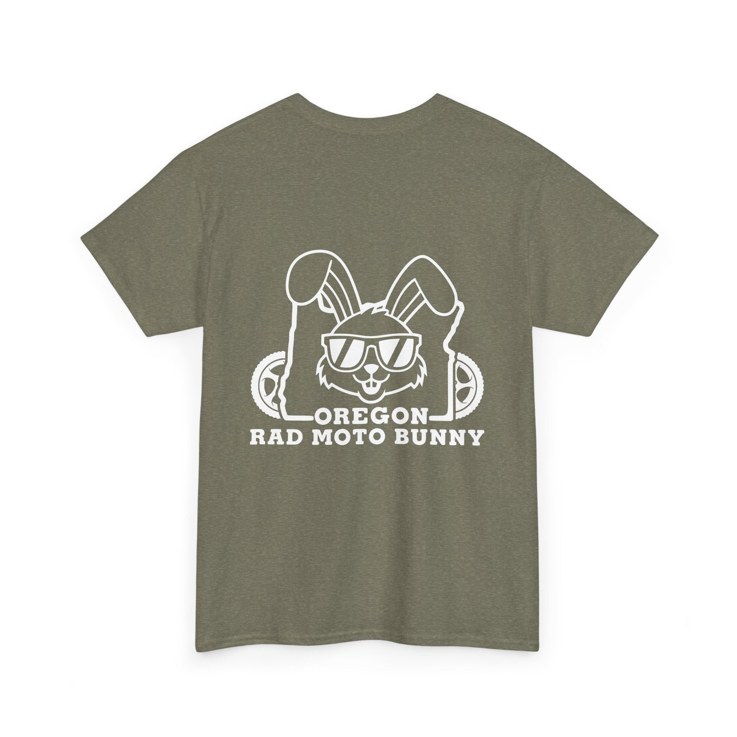 Oregon Rad Moto Bunny, Rad Moto Bunny, Heavy Cotton T-Shirt