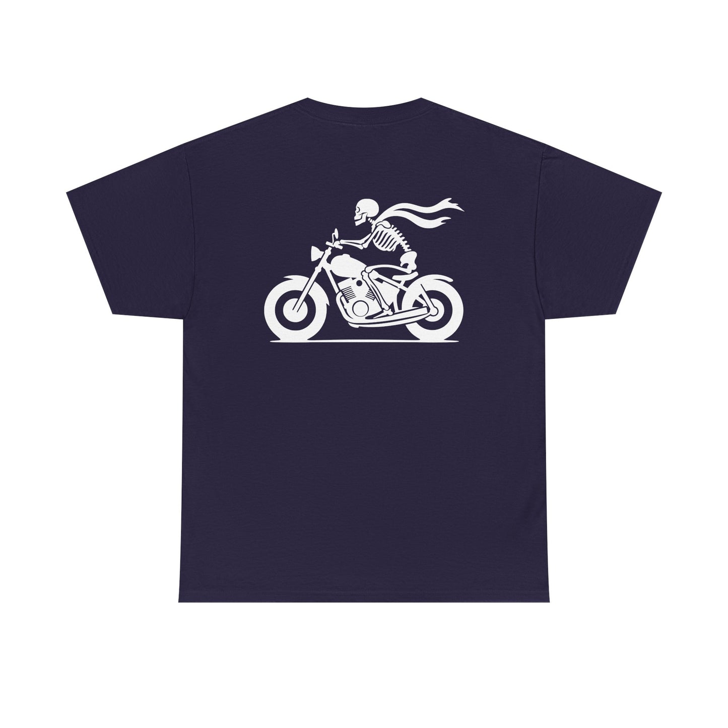 Skeleton Rider, Rad Moto Bunny, Heavy Cotton T-Shirt