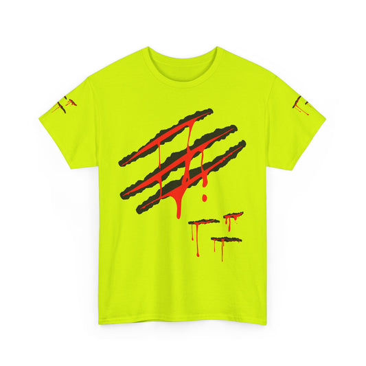 Bloody Scratches. Heavy Cotton T-Shirt