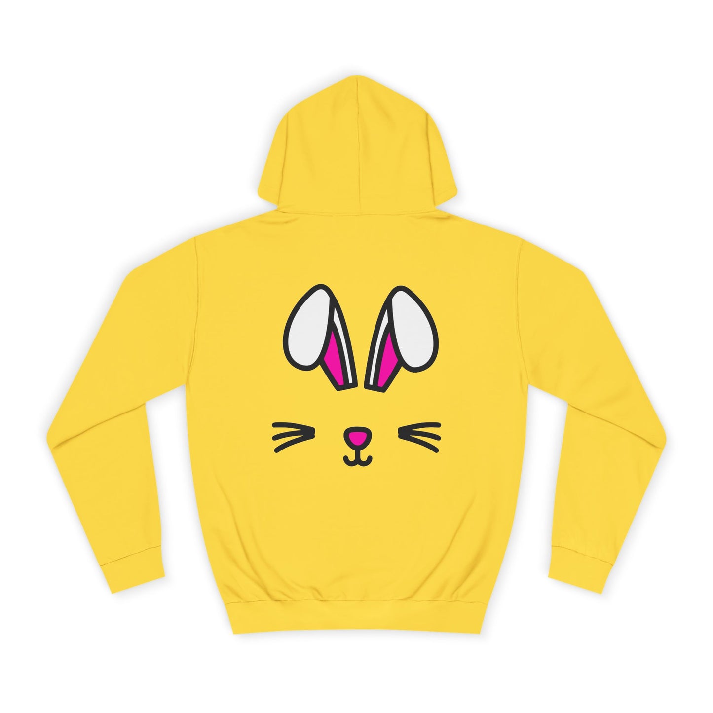 Bunny Face,  Rad Moto Bunny, Unisex Hoodie - Biker Style Sweatshirt for Motorcycle Enthusiasts
