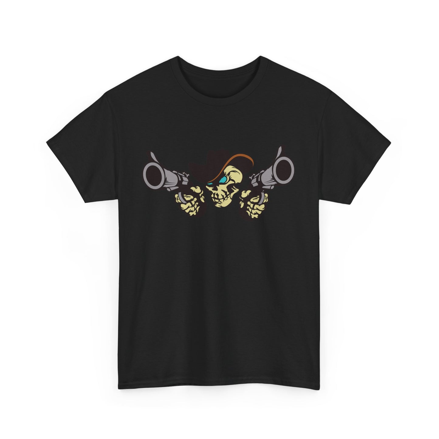 Cowboy Skull. Heavy Cotton T-Shirt