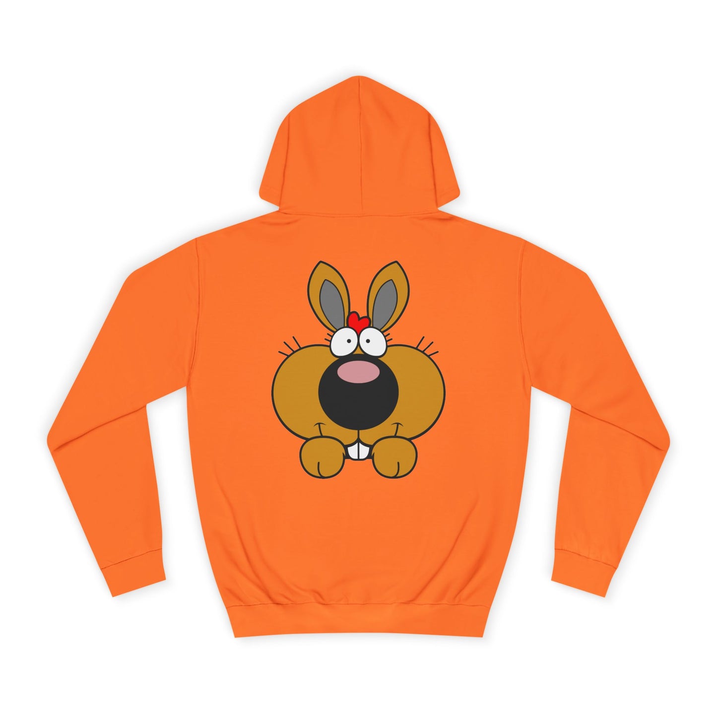 Love Bunny, Rad Moto Bunny, Unisex Hoodie - Biker Style Sweatshirt for Motorcycle Enthusiasts